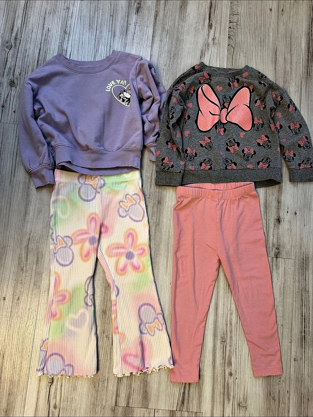 Disney Minnie Mouse Girls 3T 2- 2-Piece Sets